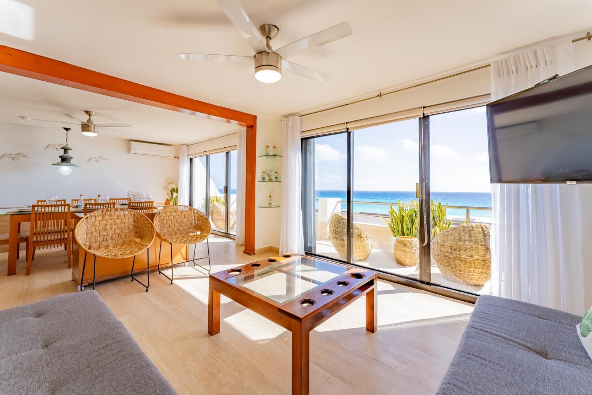Amazing Caribbean Ocean View At Marlin In Cancun